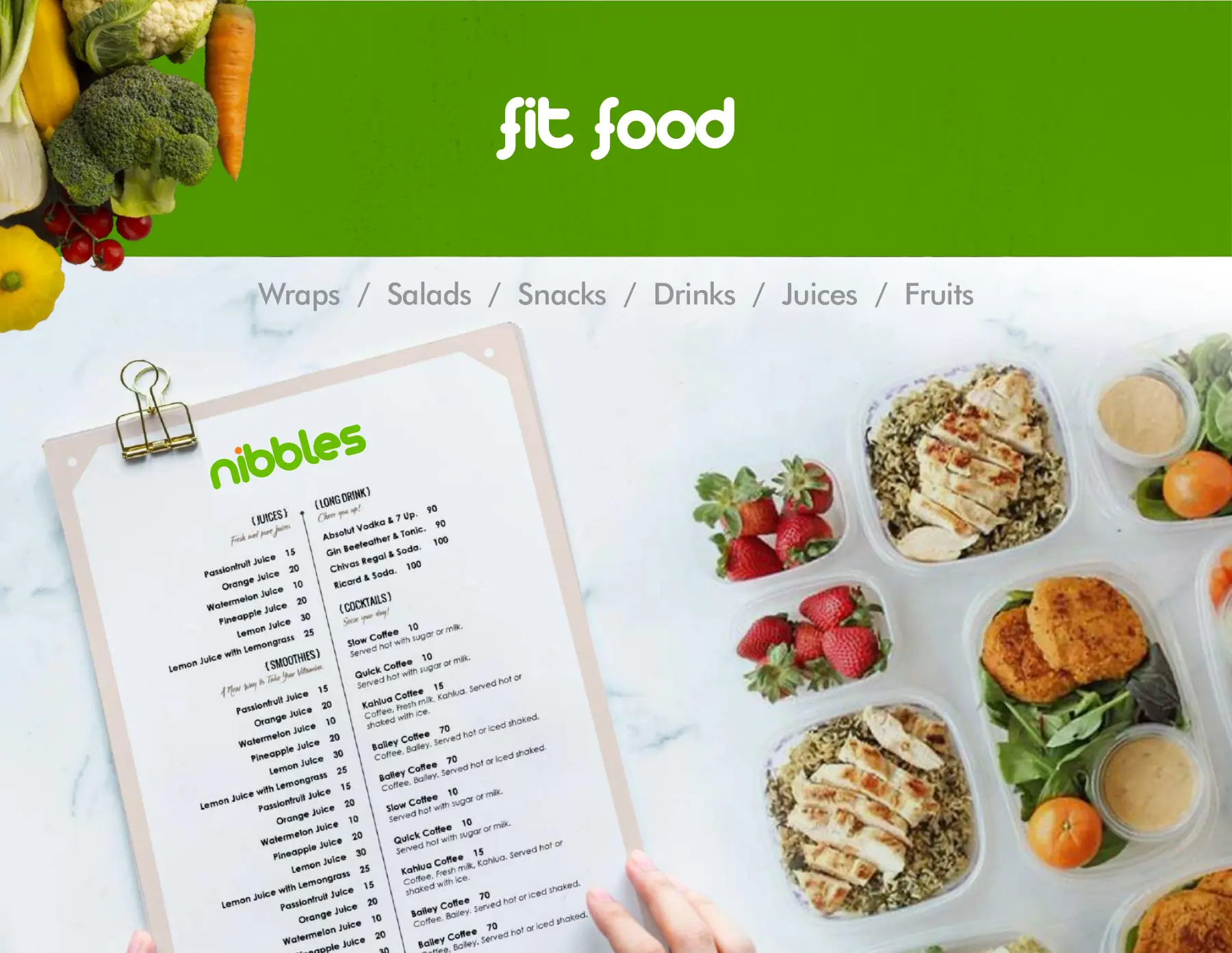 Aplicações de alimentação Nibbles
