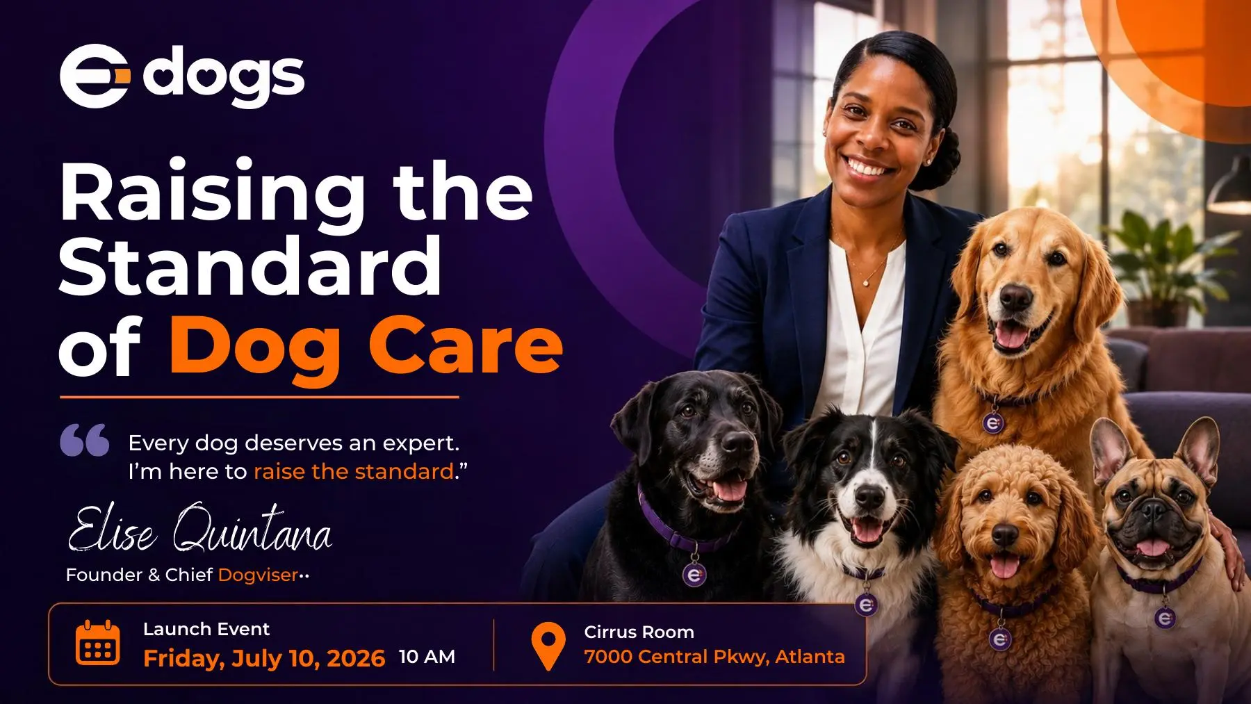 Apresentação de lançamento E-DOGS