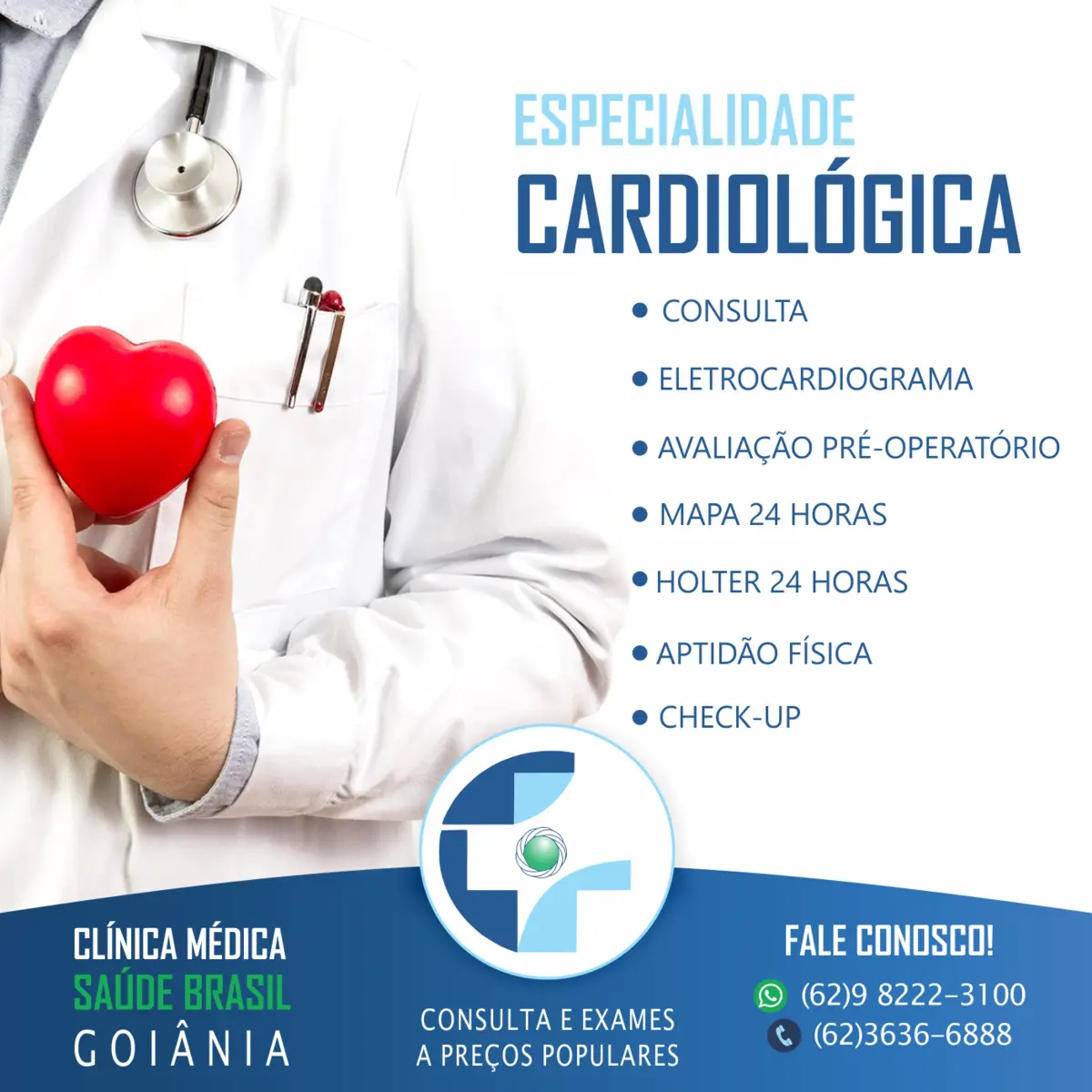 Peça 1 desenvolvida para Clínica Saúde Brasil